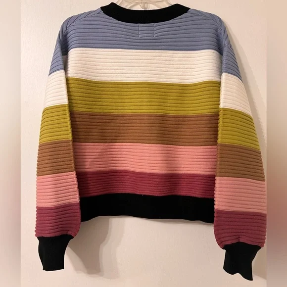 INDUSTRY REPUBLIC CLOTHING OTTOMAN COLORBLOCK CARDIGAN IN PINK MULTI ✨ - Picture 3 of 4